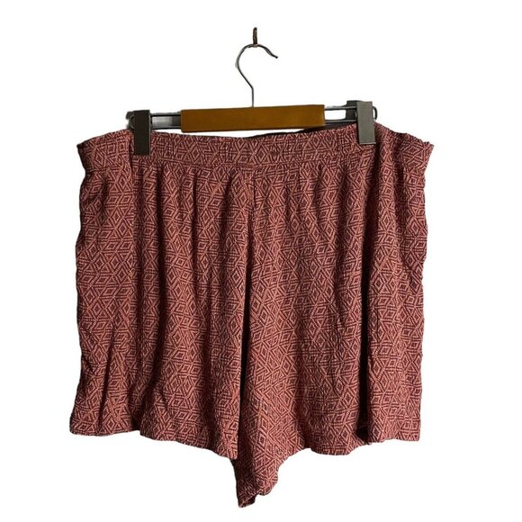 Farwest Women's Patterned High Waisted Tie Front Shorts - Picture 6 of 6